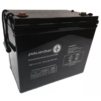 PowerBat CBE 12V 75Ah Deep Cycle Gel μπαταρία