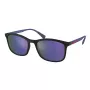 PRADA Linea Rossa Ανδρικά Γυαλιά Ηλίου PS01TS-16G05U, Ματ Μαύρο Πλαίσιο, Γκρι Επιστρωμένοι Ασημί Φακοί, 55/19/140 mm