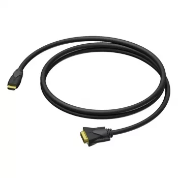 PROCAB CLV160/3 καλώδιο HDMI σε DVI-D Single Link 3m Μαύρο