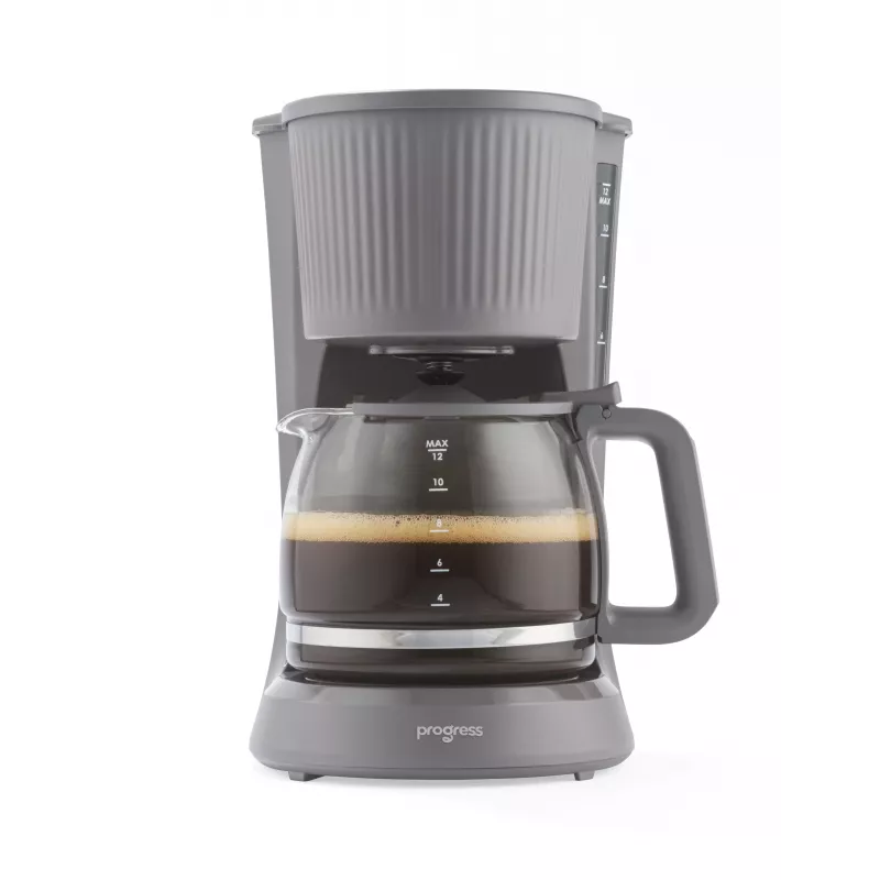 Progress EK6658PVDE Mellow καφετιέρα φίλτρου, γυάλινη κανάτα 1,5 L, 750 W, γκρι
