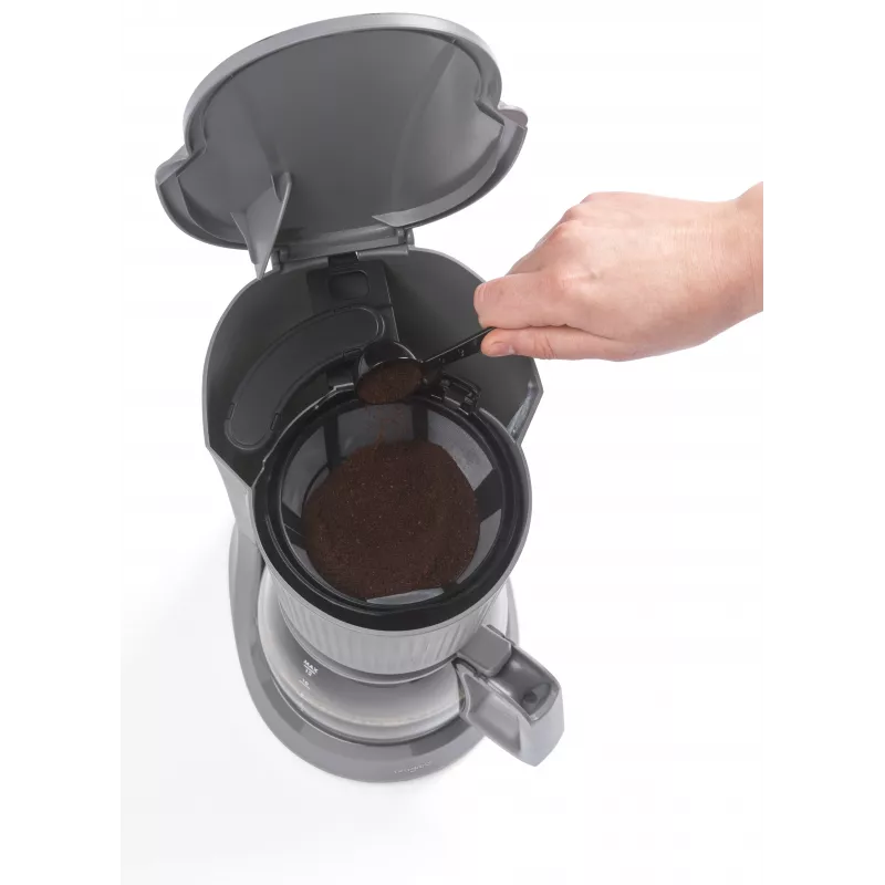 Progress EK6658PVDE Mellow καφετιέρα φίλτρου, γυάλινη κανάτα 1,5 L, 750 W, γκρι