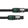 PSSO Καλώδιο ηχείου Speakon 4x2,5 mm² 0,5 m Μαύρο 30227928