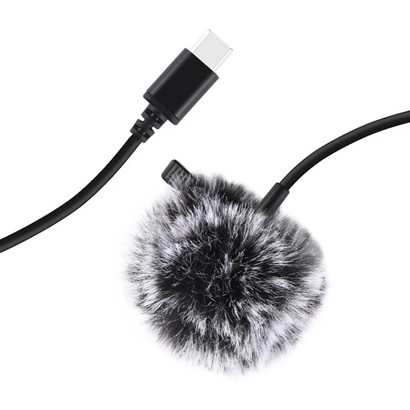 PULUZ Μικρόφωνο Jack Tie με κλιπ PU425 1,5m USB-C