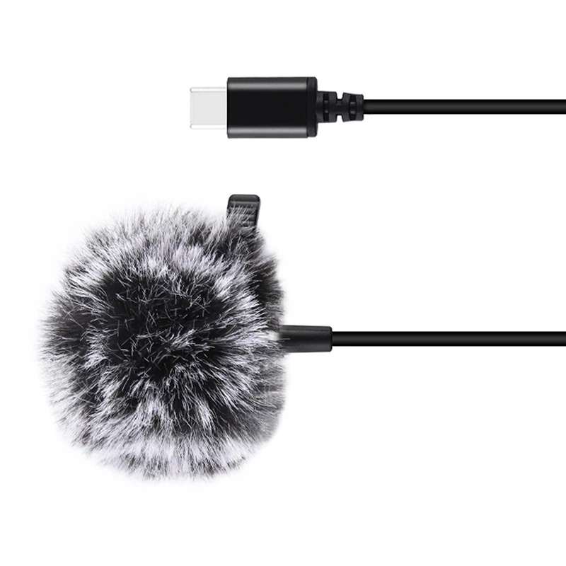 PULUZ Μικρόφωνο Jack Tie με κλιπ PU425 1,5m USB-C