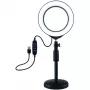 PULUZ LED Ring Light 16cm με τρίποδο 18-28cm USB