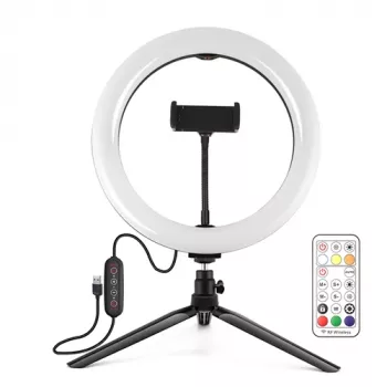 PULUZ LED Ring Light 26cm με τρίποδο 8,3cm USB