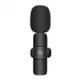 PULUZ PU3083B Ασύρματο μικρόφωνο Lavalier με δέκτη USB-C, 2,4 GHz, ομοιοκατευθυντικός πυκνωτής, εμβέλεια 20 m