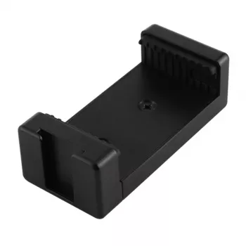 PULUZ PU448B Βάση στήριξης smartphone με σφιγκτήρα ελατηρίου και σπείρωμα 1/4 inch-20, για smartphone 55-85 mm, μαύρο ABS