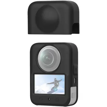 PULUZ PU783B Κάλυμμα Φακού Σιλικόνης για DJI Osmo 360, Μαύρο