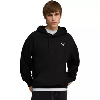 Puma ESS Elevated Relaxed ανδρικό φούτερ με κουκούλα μαύρο μέγεθος M