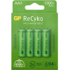 GP ReCyko AA NiMH μπαταρίες, 1300 mAh, 1,2 V, συσκευασία 4 τεμ.