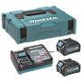 Makita 191J81-6 XGT 40 V max σετ μπαταρίας, 2 × BL4025 2,5 Ah, DC40RA, MAKPAC