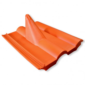 KOSCOM 4549 Frankfurter Pfanne, πλαστικό κόκκινο, για ιστούς έως Ø60 mm