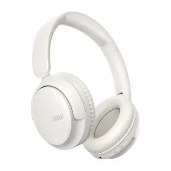 QCY H2S Lite λευκό on-ear Bluetooth ακουστικά