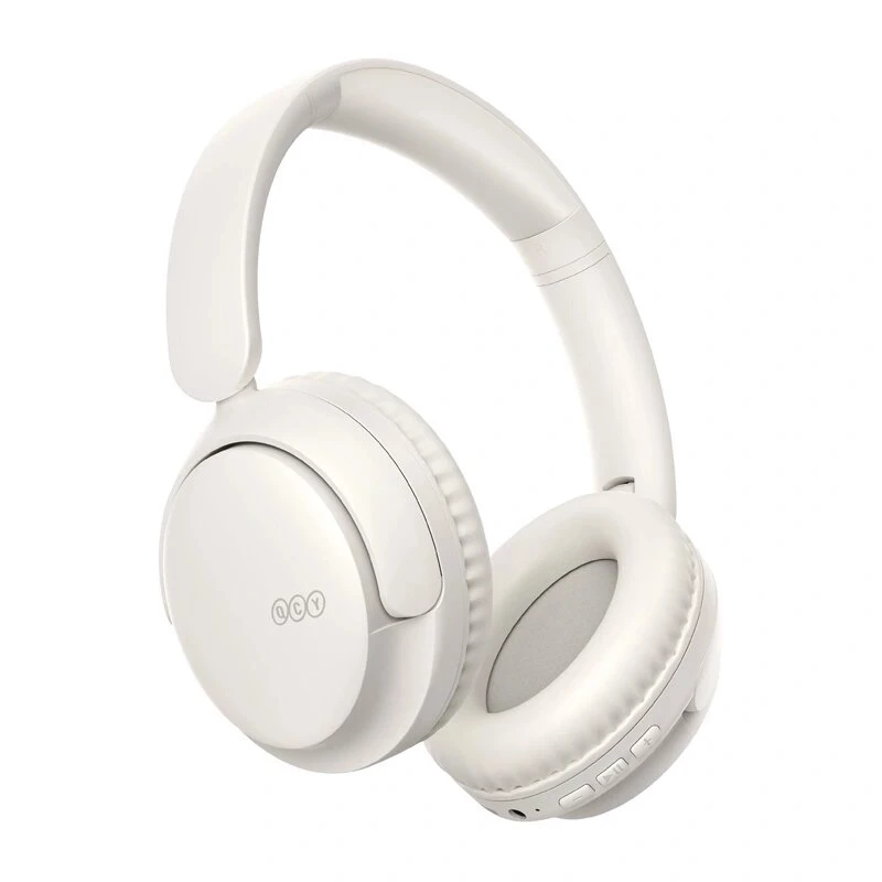 QCY H2S Lite λευκό on-ear Bluetooth ακουστικά
