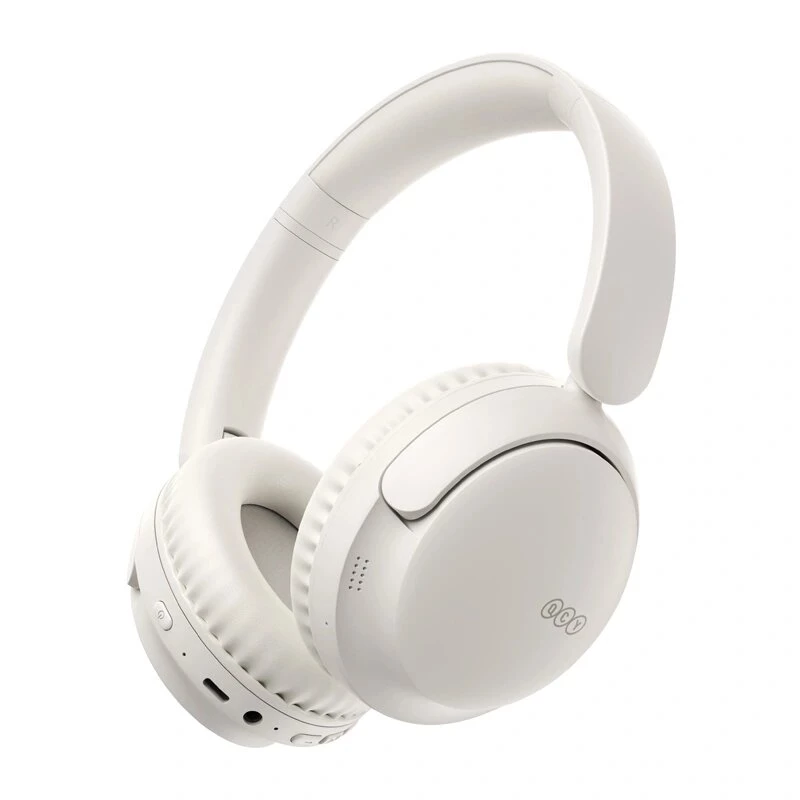QCY H2S Lite λευκό on-ear Bluetooth ακουστικά