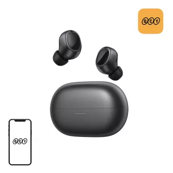 QCY Melobuds A30 Ασύρματα ακουστικά (Μαύρο) - Ενεργή ακύρωση θορύβου, Bluetooth 5.3, IPX5, Μπαταρία 30H