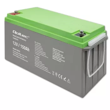 Qoltec Deep Cycle μπαταρία gel 12V 150Ah 44,5kg