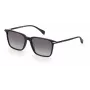 RAG&BONE RNB5028GS8075 ανδρικά γυαλιά ηλίου, τετράγωνα, μαύρο πλαίσιο ασετάτ, γκρι gradient φακοί, 55 mm