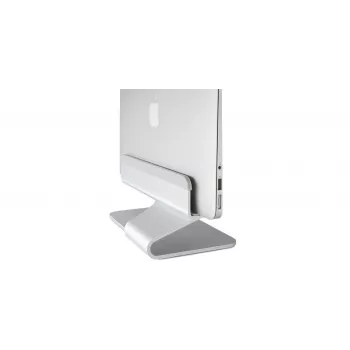 RAIN DESIGN mTower Κατακόρυφη βάση laptop - Ανοδιωμένο ασήμι αλουμίνιο, βάση επιφάνειας εργασίας εξοικονόμησης χώρου για MacBook και notebooks
