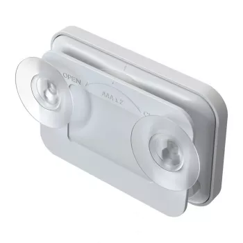 RAINPOINT BALDRTHERM B0549STH χρονοδιακόπτης μπάνιου με ένδειξη θερμοκρασίας και υγρασίας, IP24 προστασία από πιτσιλιές, αντίστροφη/θετική μέτρηση, LCD οπίσθιος φωτισμός, βεντούζα/βάση/επιτοίχια τοποθέτηση