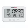 RAINPOINT BALDRTHERM B0549STH χρονοδιακόπτης μπάνιου με ένδειξη θερμοκρασίας και υγρασίας, IP24 προστασία από πιτσιλιές, αντίστροφη/θετική μέτρηση, LCD οπίσθιος φωτισμός, βεντούζα/βάση/επιτοίχια τοποθέτηση