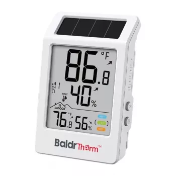 RAINPOINT BALDRTHERM B0707 ηλιακό θερμο-υγρόμετρο με εξωτερικό αισθητήρα