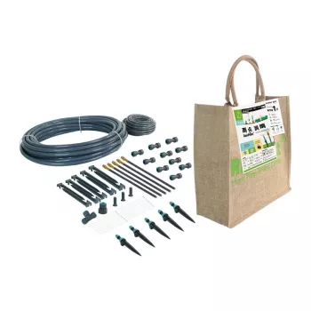 RAINPOINT Σύστημα Στάγδην και Ψεκασμού Άρδευσης 15m 1/2 inch 50 Σταλάκτες Μαύρο