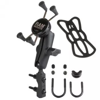 RAM MOUNTS βάση κινητού X-Grip για τιμόνι μοτοσυκλέτας με βάση U-μπρακέτο (RAM-B-174-UN7)