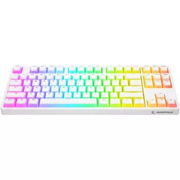 Rampage Ghost TKL Μηχανικό Πληκτρολόγιο Huano Red Switch Λευκό