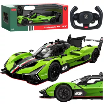 Rastar Lamborghini SC63 τηλεχειριζόμενο RC αγωνιστικό αυτοκίνητο πράσινο 1:14
