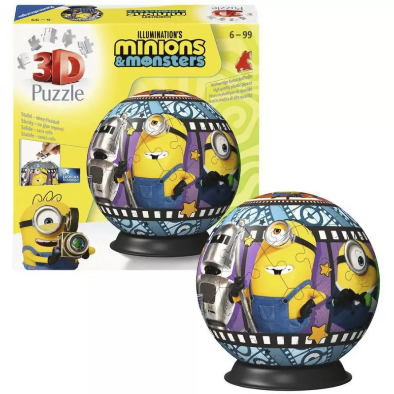 RAVENSBURGER 3D Puzzleball Minions 3 - 72 τεμ.
