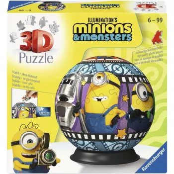 RAVENSBURGER 3D Puzzleball Minions 3 - 72 τεμ.