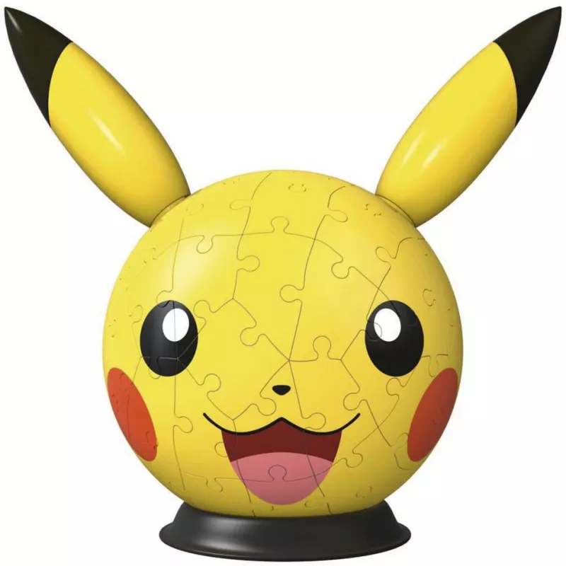 Ravensburger 3D Puzzleball Pokémon Pikachu με αυτιά - 54 τεμ.