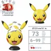 Ravensburger 3D Puzzleball Pokémon Pikachu με αυτιά - 54 τεμ.