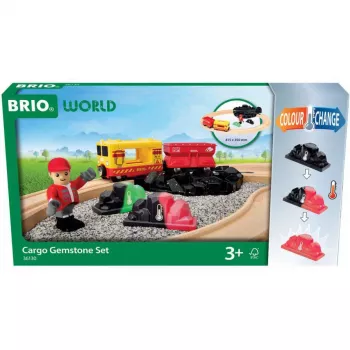 RAVENSBURGER BRIO World Σετ Εμπορικού Τρένου με Φώτα που Αλλάζουν Χρώμα