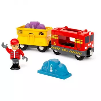 RAVENSBURGER BRIO World εμπορικό τρένο με βαγόνι αλλαγής χρώματος