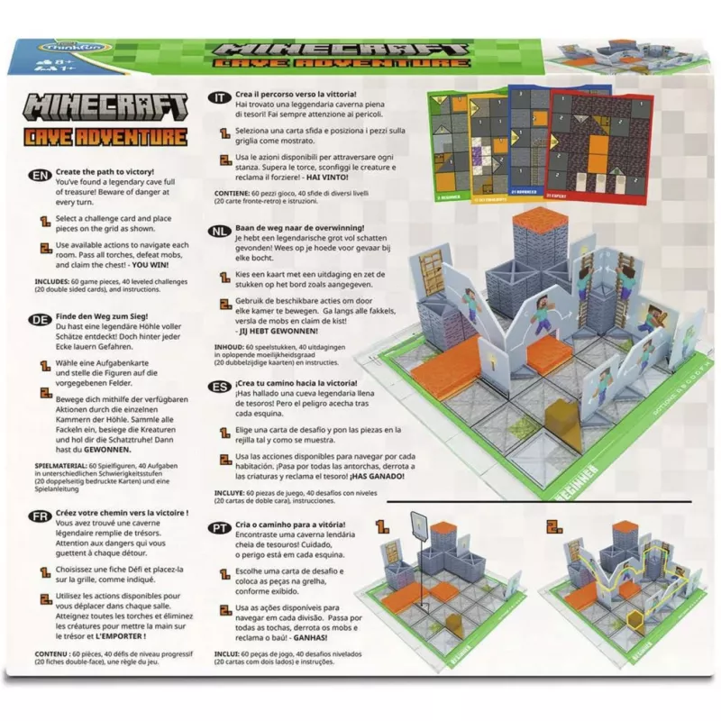 Ravensburger Minecraft Cave Adventure επέκταση επιτραπέζιου παιχνιδιού