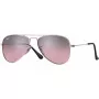 Ray-Ban Junior RJ9506S2117E5 παιδικό γυαλιά ηλίου, ορθογώνια, διαφανές ροζ σκελετός, ανοιχτό καφέ διαβαθμισμένοι ροζ φακοί, 52/14/125 mm
