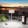RealPower LED Φωτιστικό Τραπεζιού Solar με ρύθμιση έντασης και μπαταρία, Λευκό