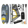 REBEL ACTIVE Φουσκωτό Stand-Up-Paddleboard με εξάρτηση windsurf, 305x76x15 cm, πλήρες σετ με κουπί, αντλία, leash, σακίδιο