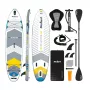 REBEL Active SUP Board RBA-4507-WH - Φουσκωτό stand-up-paddleboard 10'6 ιντσών λευκό/μπλε