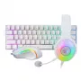 REDRAGON 3-in-1 Ενσύρματο σετ gaming - Πληκτρολόγιο, ποντίκι, ακουστικά - Λευκό