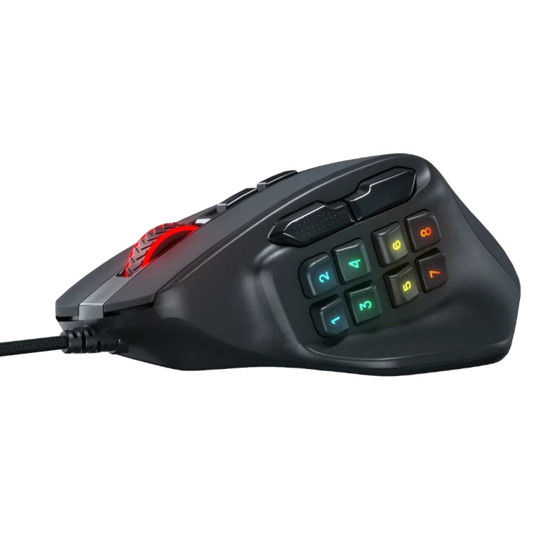 REDRAGON Aatrox 6200DP RGB MMO Gaming ποντίκι - μαύρο