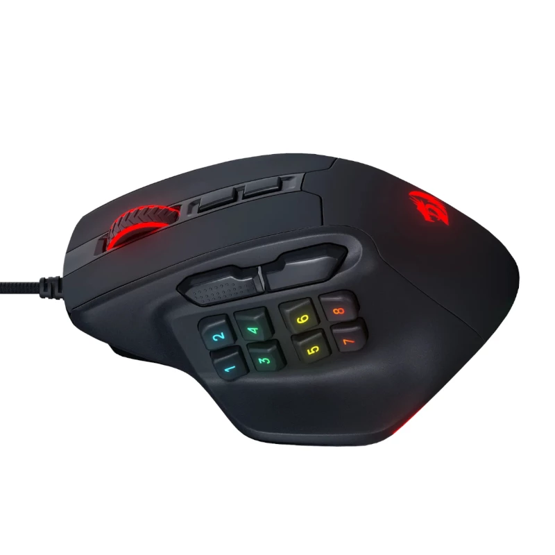 REDRAGON Aatrox 6200DP RGB MMO Gaming ποντίκι - μαύρο