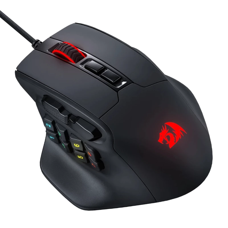 REDRAGON Aatrox 6200DP RGB MMO Gaming ποντίκι - μαύρο