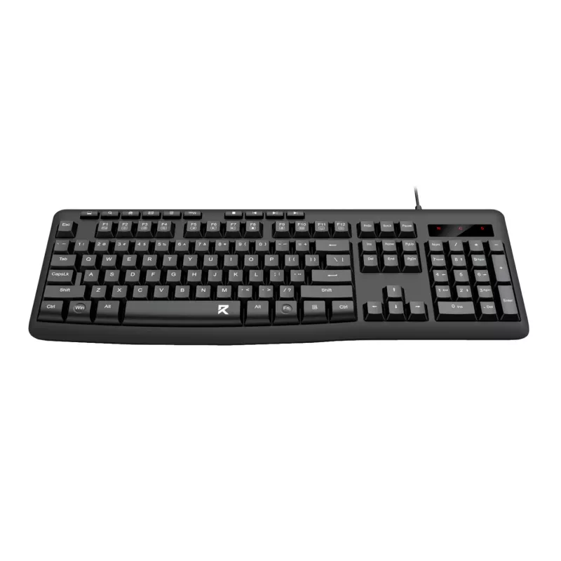 Redragon BK-7366 Full-size Εργονομικό Ενσύρματο Μεμβρανικό Πληκτρολόγιο Γραφείου - Μαύρο