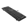 Redragon BK-7367 Full-size Εργονομικό Ασύρματο Μεμβρανικό Πληκτρολόγιο Γραφείου - Μαύρο