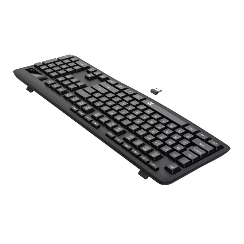 Redragon BK-7367 Full-size Εργονομικό Ασύρματο Μεμβρανικό Πληκτρολόγιο Γραφείου - Μαύρο