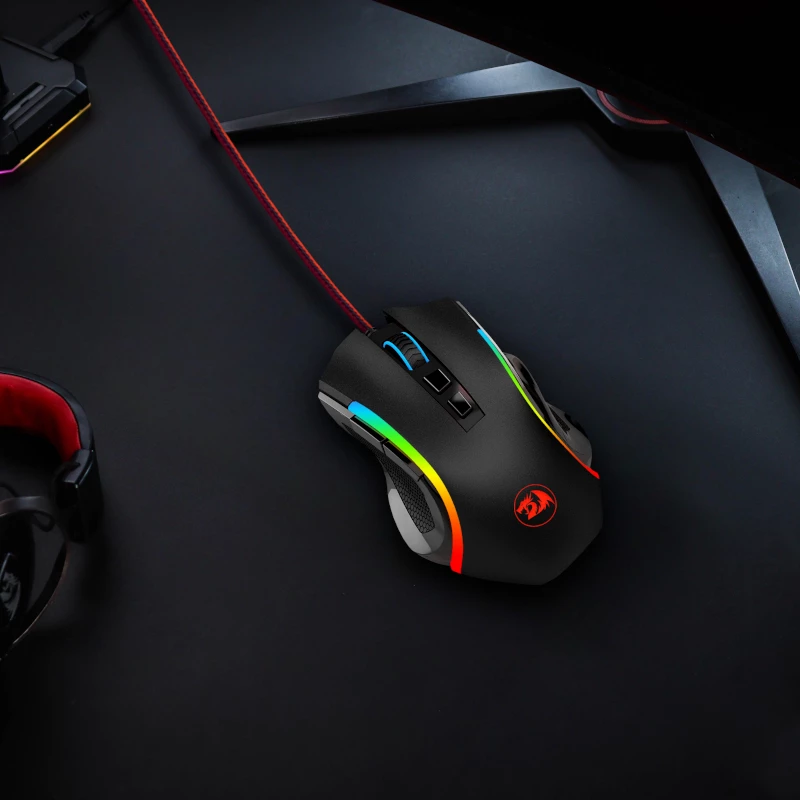 REDRAGON GRIFFIN 7200DPI Ποντίκι gaming - Μαύρο